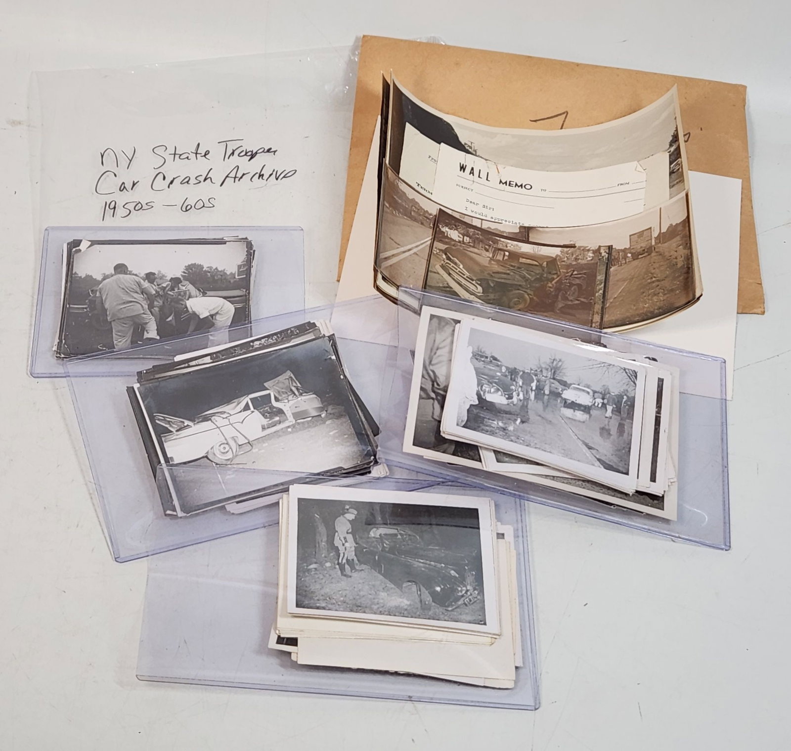 Vintage NY State Trooper Car Crash Archive Photos, Yearbooks Lot (1 of 8)