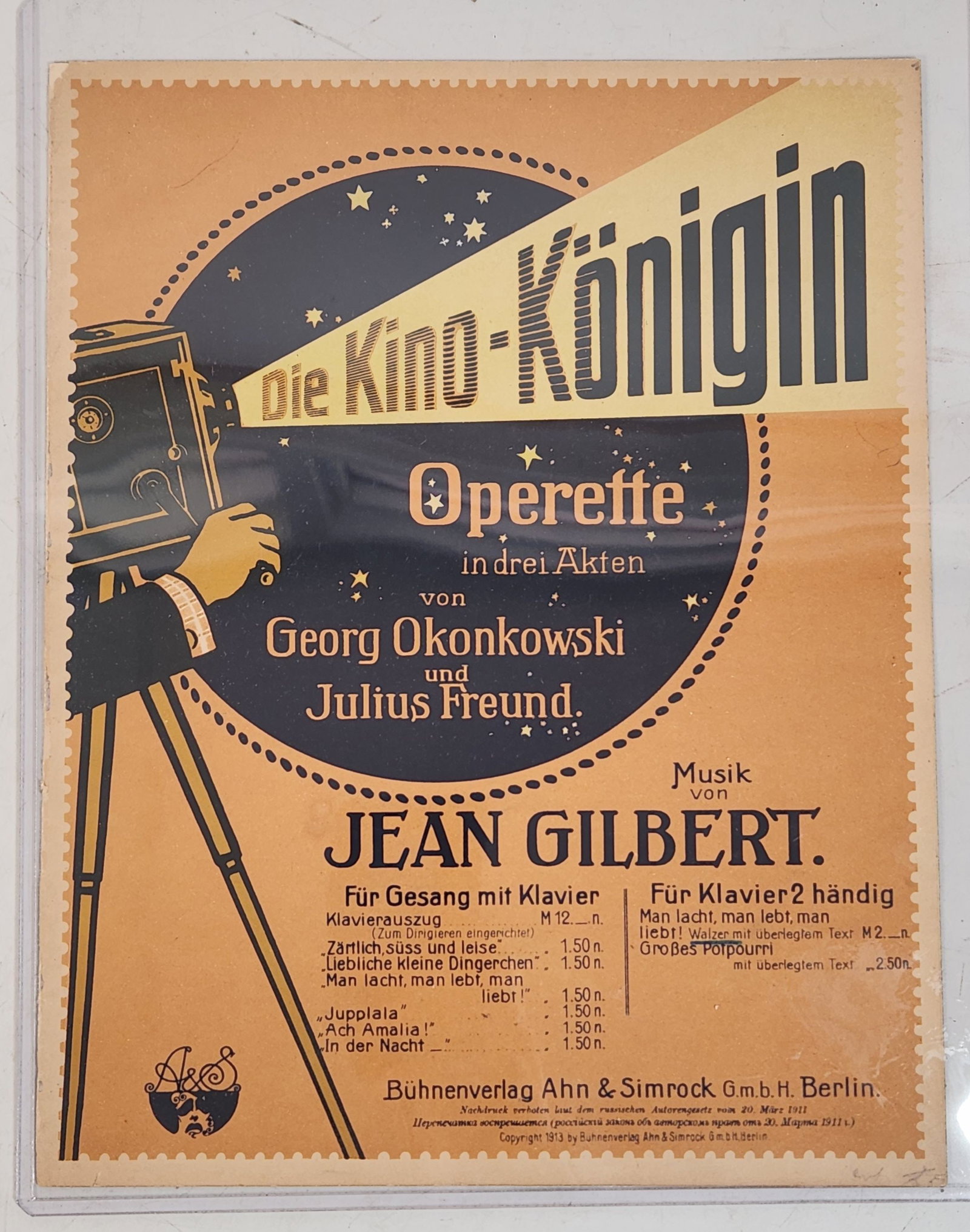 Vintage Sheet Music Lot - Magic Lantern & Die Kino-K?nigin (1 of 4)