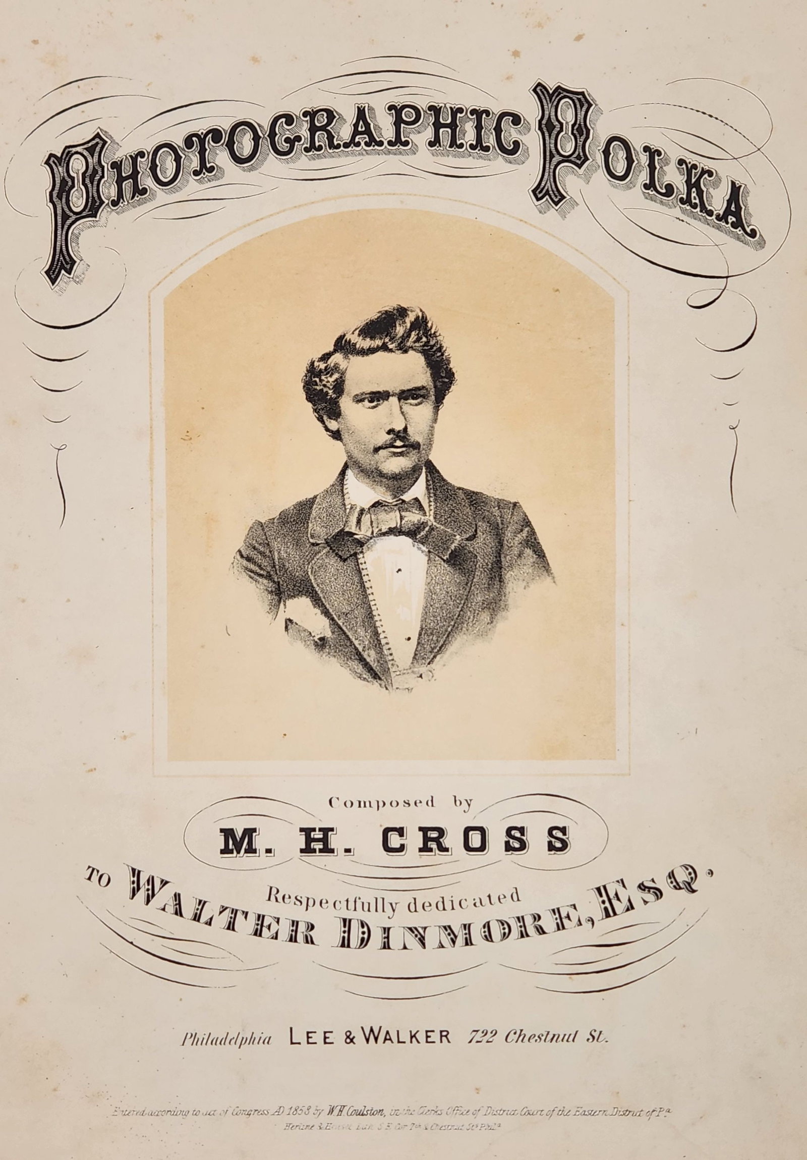 Antique Photographic Polka Sheet Music - 1868 (1 of 4)