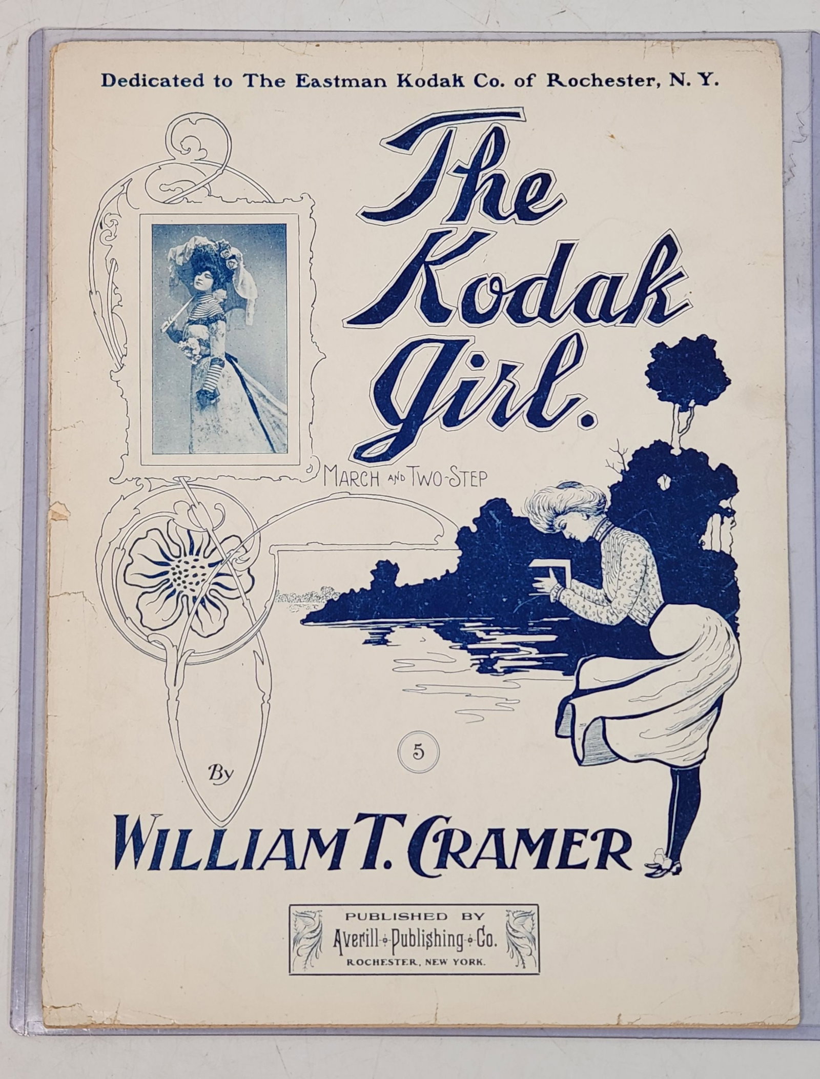 Vintage The Kodak Girl Sheet Music 1900 (1 of 7)