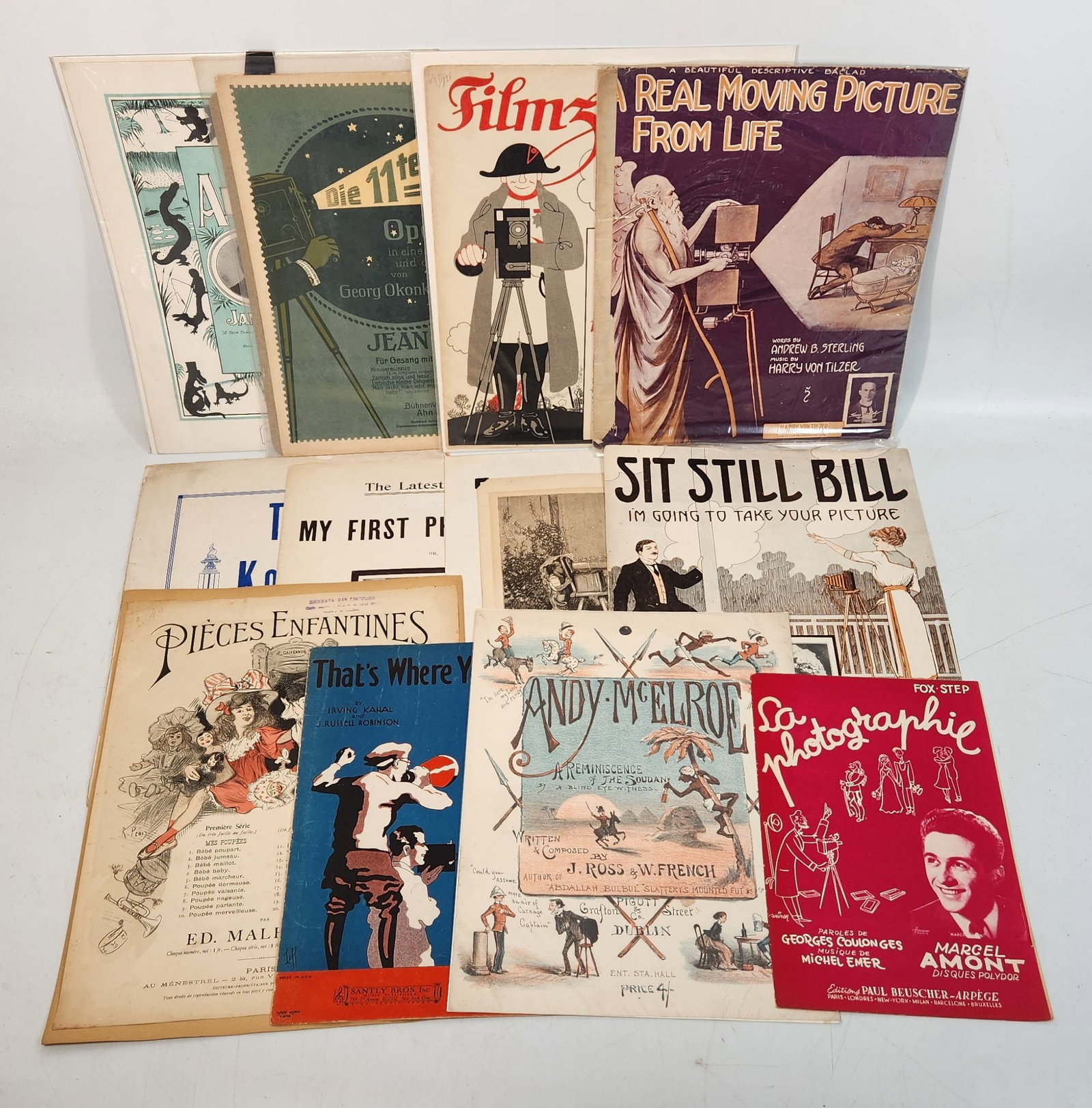 Antique Photography Sheet Music Collection - 12 Pieces (1 of 9)