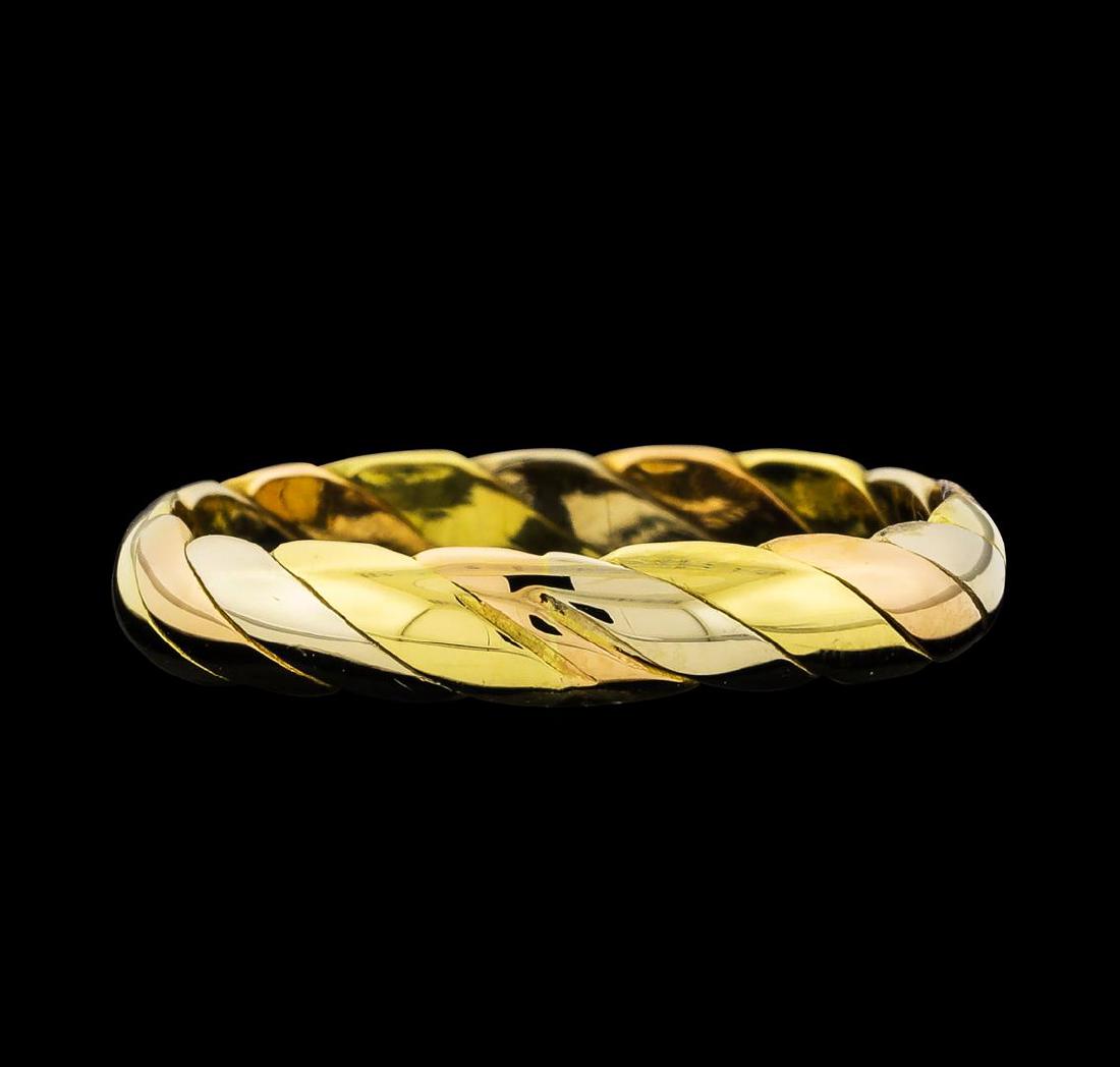 18KT Two Tone Gold Ring: One ring : 18KT two tone gold weighing 3.50gm.