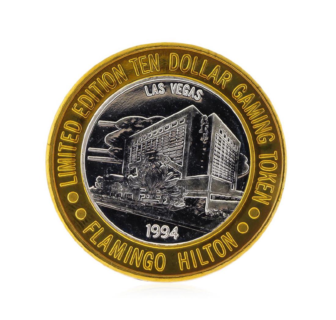 Limited Edition $10 Las Vegas .999 Silver Gaming Token: One Limited Edition $10 Las Vegas .999 Silver Gaming Token. .999 pure silver.