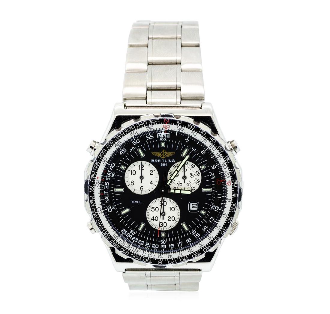 Breitling Jupiter Pilot Chronograph Watch: One Breitling Jupiter Pilot Chronograph wristwatch electronically tested Stainless Steel, Case: 42mm diameter, Water Resistant: 100 meters / 330 feet, Case Back: engraved with the Breitling Logo, info