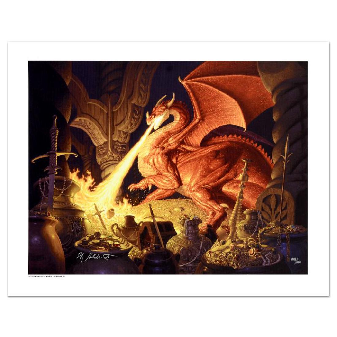 Smaug by The Brothers Hildebrandt: Known world wide for their fantasy and science fiction illustrations, identical twin brothers Greg and Tim Hildebrandt created an abundance of fascinating artwork, most notably their illustration work