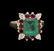 2.75 ctw Emerald, Ruby, and Diamond Ring - 14KT White