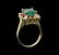 2.75 ctw Emerald, Ruby, and Diamond Ring - 14KT White - 3