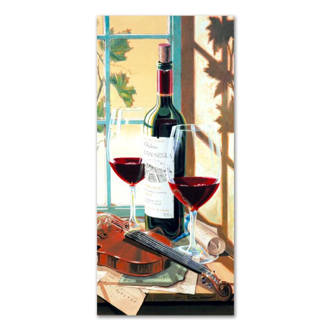 Violin by Gorban, Dima: "Violin" is a limited edition serigraph on paper, numbered and hand signed by Dima Gorban. Includes Certificate of Authenticity! Measures Approx: 8.5" x 18.5" (no border).