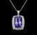 GIA Cert 20.21 ctw Tanzanite and Diamond Pendant With