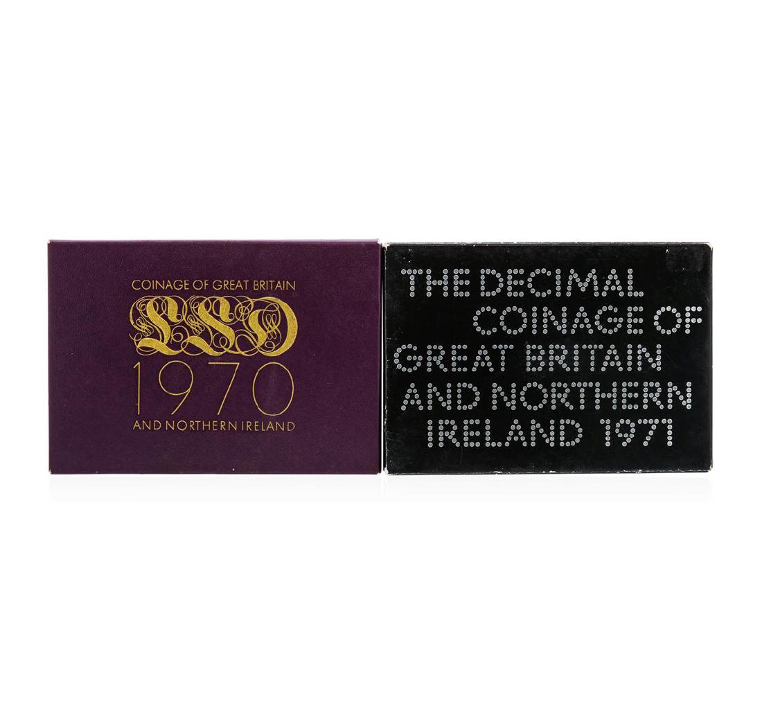 1970-1971 Coinage of Great Britain and Northern Ireland: One 1970-1971 Coinage of Great Britain and Northern Ireland Proof Set