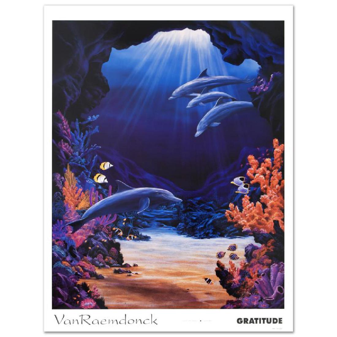 Gratitude: "Gratitude" is a poster (1993) by Eric Van Raemdonck, from "A New Day Series, Vol.1". Measures approx. 22.5" x 28" (image).
