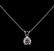 0.71 ctw Diamond Pendant With Chain - 14KT White Gold