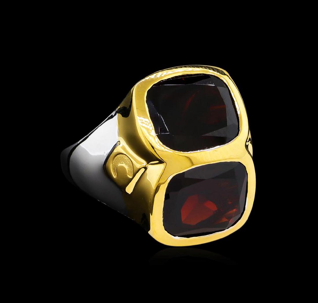Crayola 10.90 ctw Garnet Ring - .925 Silver: From the brand whose products have inspired creative expression for more than 110 years comes this beautiful ring by Crayola. This stunning piece of jewelry reflects the image and colorful personality