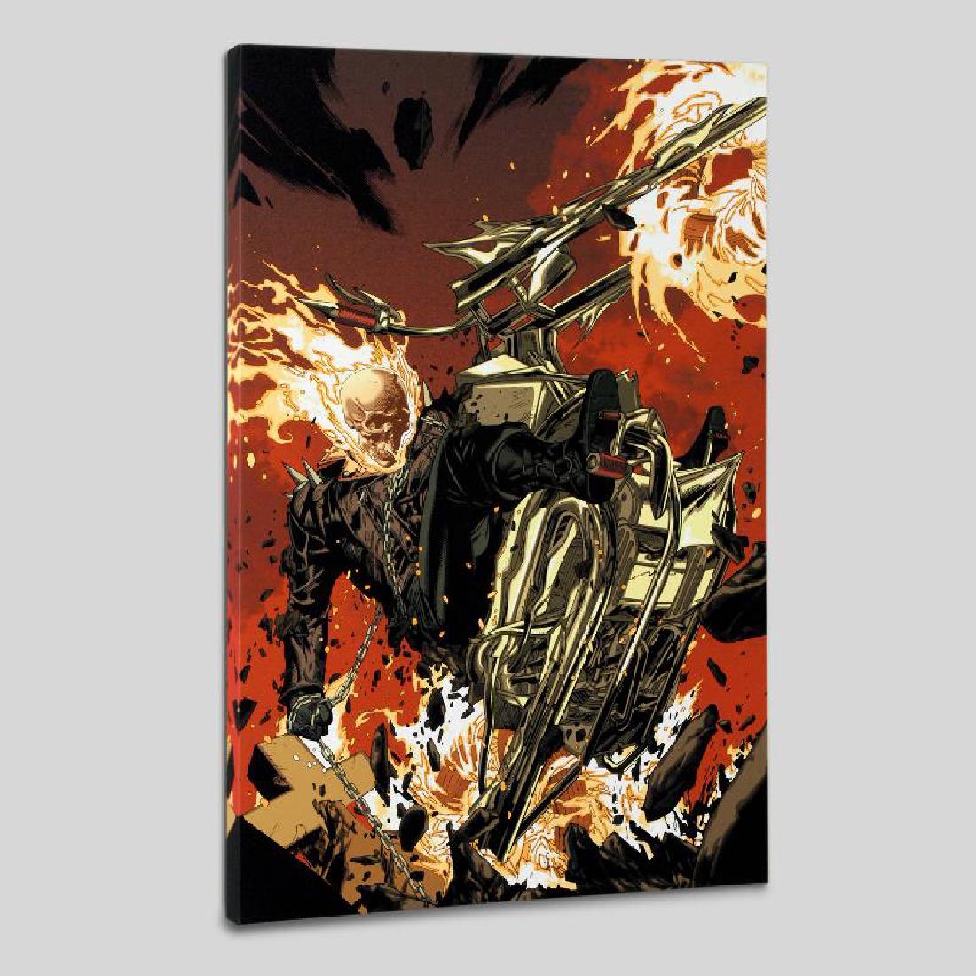 Ultimate Avengers 2 #4: A piece of comic book history, this limited edition, from original art by Leinil Francis Yu, depicts Ghost Rider in a fury of flames. After winning the Wizard's Drawing Board Contest, Marvel Comics hi