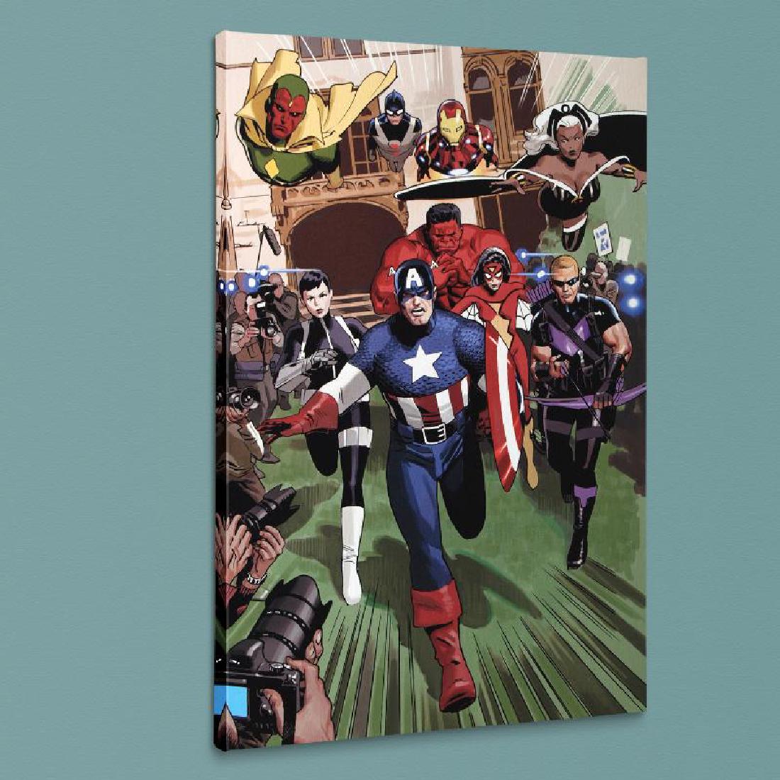 Magneto: Not a Hero #2: A piece of comic book history, this limited edition, from original art by Daniel Acuna, depicts the heroic Captain America. Spanish artist Daniel Acuna cites artists like Jack Kirby and Simon Bisley a