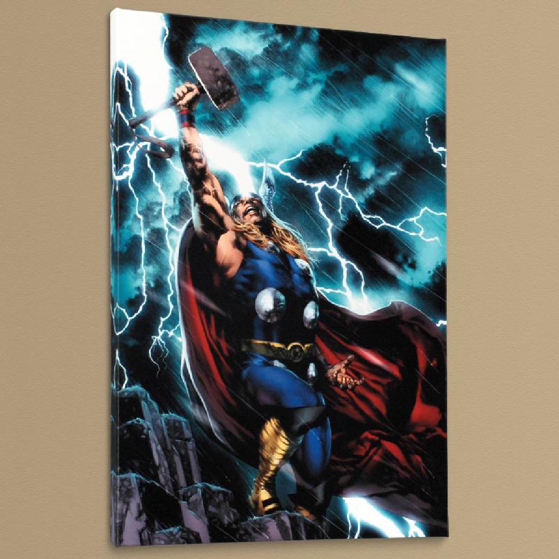 Thor First Thunder #1: A piece of comic book history, this limited edition, from original art by Jay Anacleto, depicts a mighty Thor. Efren "Jay" Anacleto is best known for his highly detailed and photo-realistic pencil wor