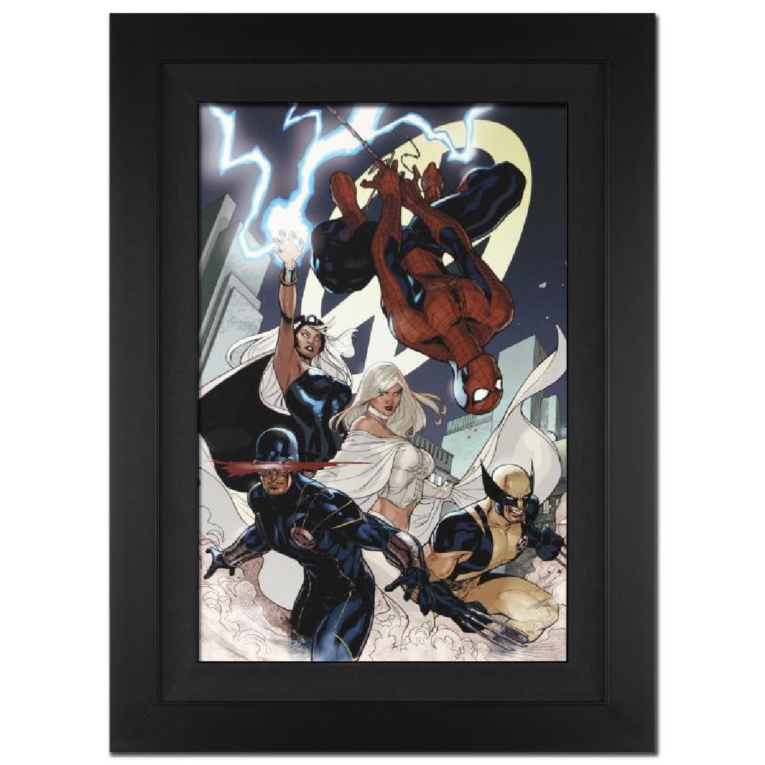 X-Men #7: A piece of comic book history, this limited edition, from original art by Terry Dodson, depicts the classic characters Spider-Man, Wolverine, and Cyclops. Known primarily for his work on the X-Men fra