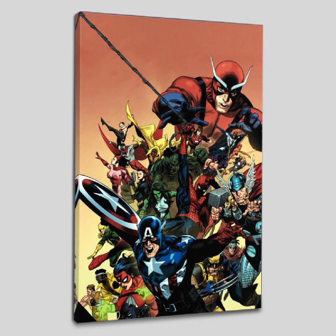 I Am An Avenger #1: A piece of comic book history, this limited edition, from original art by Leinil Francis Yu, depicts Captain America, Spider-Man, Thor, Wolverine, Hulk, Ant-Man, She Hulk, Vision and Iron-Man, among m