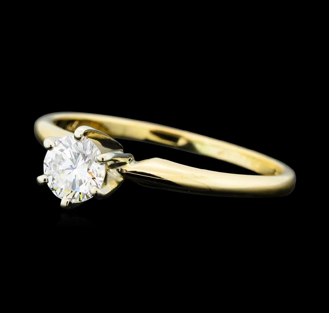 0.25 ctw Diamond Solitaire Ring - 14KT Yellow Gold: One ring featuring: 14KT yellow gold weighing 1.50 grams containing one diamond weighing 0.25ct.
