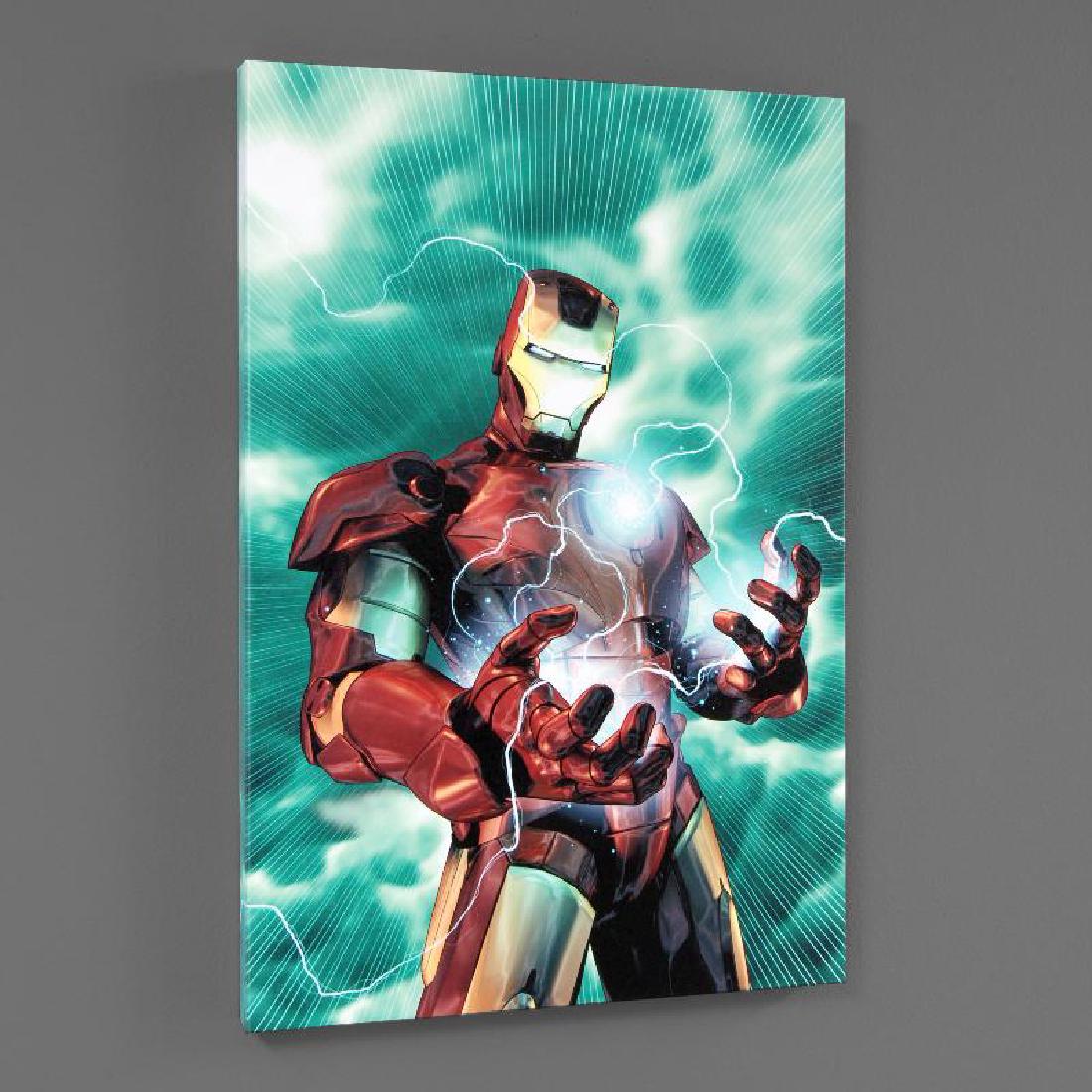 Iron Man Legacy #2: A piece of comic book history, this limited edition, from original art by Brandon Peterson, depicts Iron Man standing alone. In 1992, Brandon Peterson had a short run in Uncanny X-Men, drawing the tit