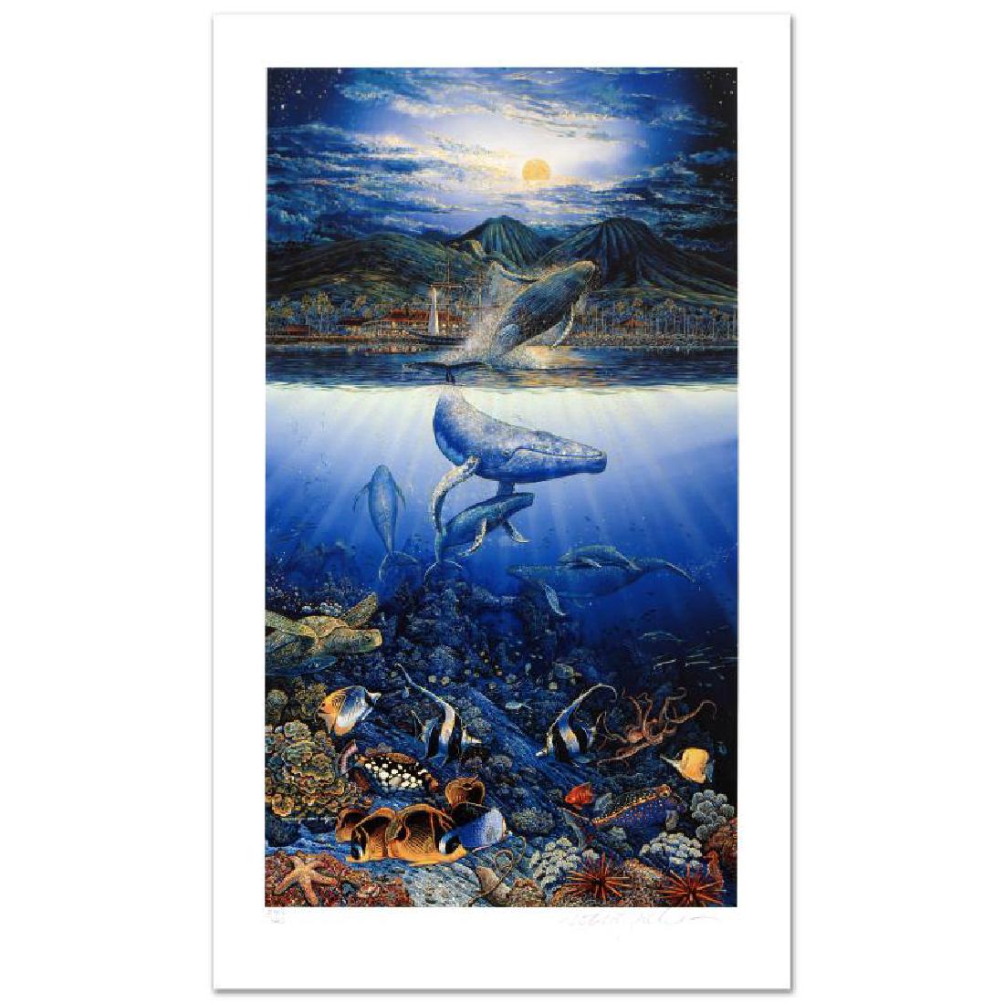 Two Worlds Today: "Two Worlds Today" is a limited edition mixed media on paper by Robert Lyn Nelson, numbered and hand signed by the artist! Includes Certificate of Authenticity! Measures Approx: 21" x 35" (with border