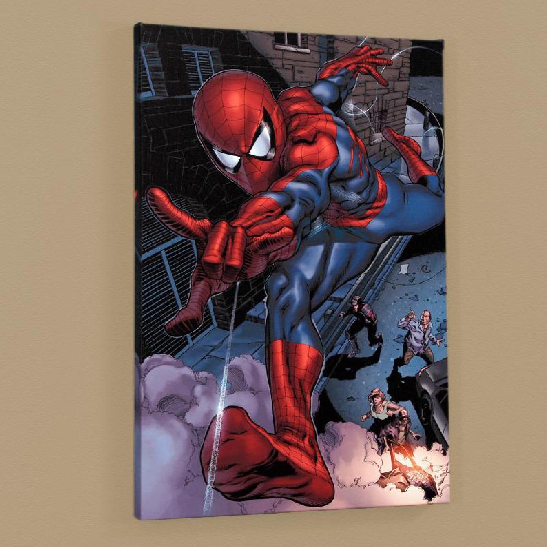 Heroes For Hire #6: A piece of comic book history, this limited edition, from original art by Brad Walker, depicts your friendly neighborhood Spider-Man. Brad Walker is best known for his recent work on Heroes For Hire a