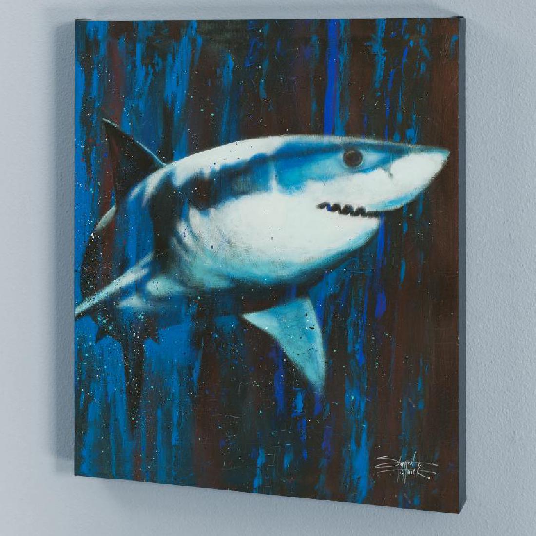 Silent Killer by Fishwick, Stephen: With bright colors and expressive lines, Stephen Fishwick puts a unique spin on pop culture portraits. "Silent Killer" is a limited edition giclee on stretched canvas, numbered and bears the artist's