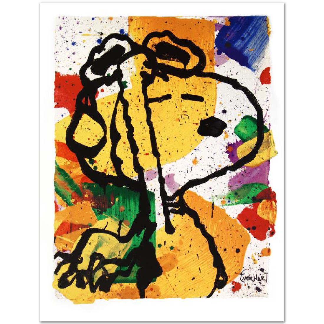 Salute Poster by Everhart, Tom: Master Artist Tom Everhart is the protege of famed "Peanuts" creator, Charles M. Schulz (1922-2000). As the only artist in the world granted the rights to draw the "Peanuts" characters in his own work