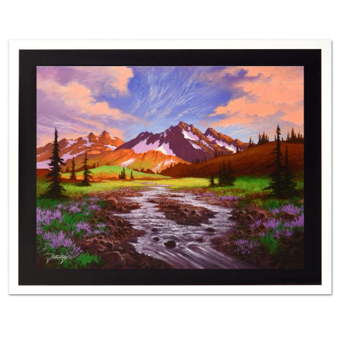 Poetic Spring by Rattenbury, Jon: "Poetic Spring" is a limited edition giclee on canvas by Jon Rattenbury, numbered and hand signed by the artist! Includes Certificate of Authenticity! Measures approx. 12" x 20" (image) with an additi