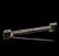 0.56 ctw Emerald and Diamond Pin - 10KT White Gold - 2
