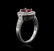14KT White Gold 0.89 ctw Ruby and Diamond Ring - 3