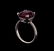10.16 ctw Ruby and Diamond Ring - 14KT White Gold - 4