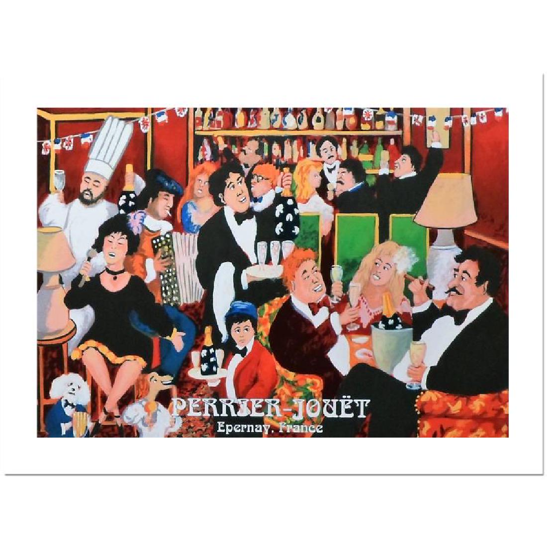 Millenium Celebration by Buffet, Guy: "Millenium Celebration" is an open edition serigraph on paper by Guy Buffet.Measures approx. 43.75" x 31" (image).