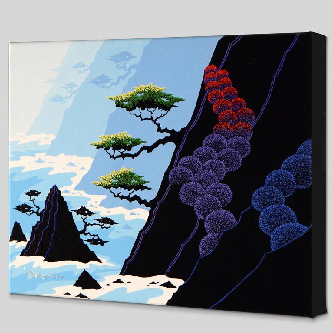 Haystack Isle by Holt, Larissa: Larissa Holt, a student of distinguished artist Eyvind Earle (1916-2000), uses bold colors and breathtaking scenery to create images of Nature in her own unique style. "Haystack Isle" is a limited edi