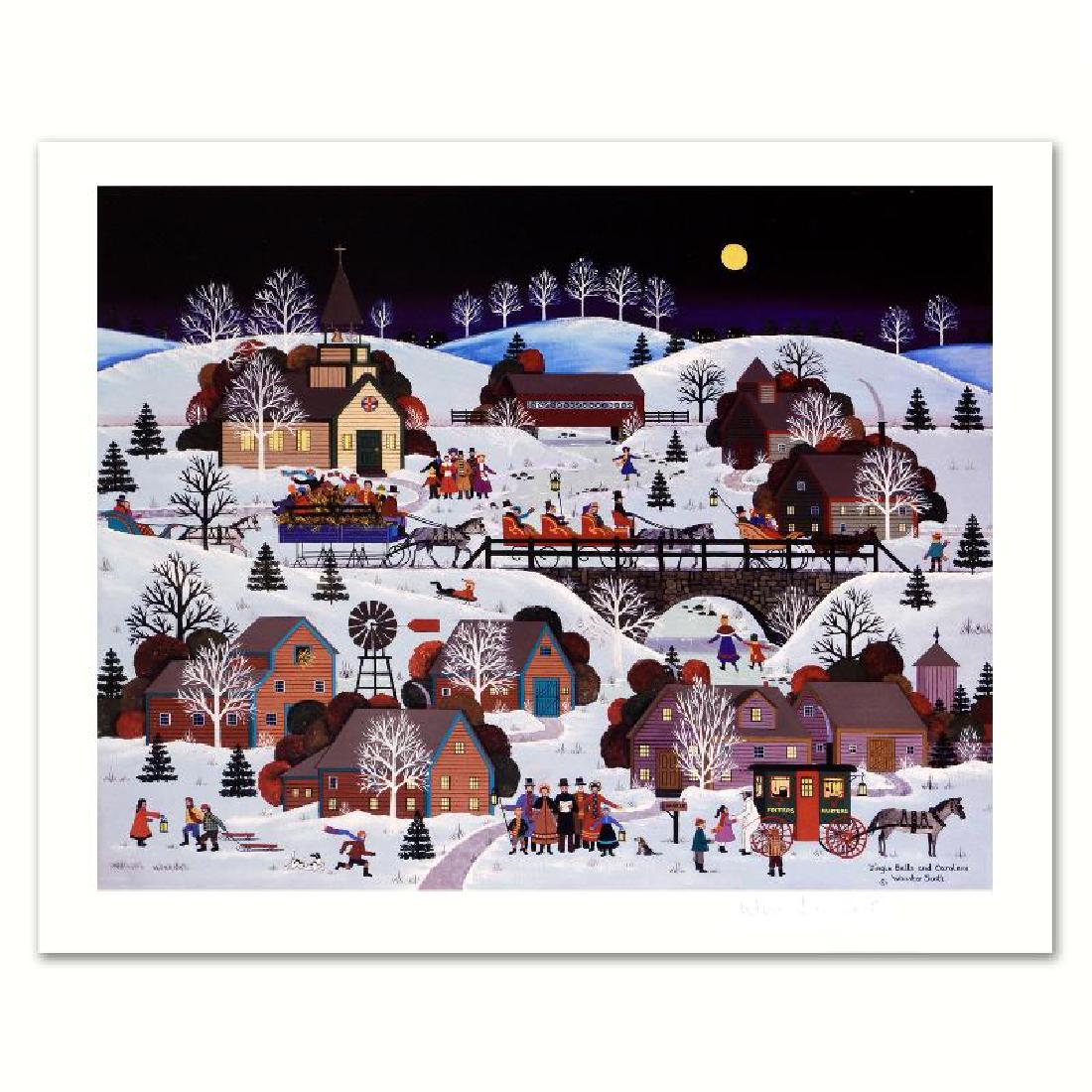 Jingle Bells and Carolers by Wooster Scott, Jane: Cozy, down-home images of a bygone era when life was simpler - this is the feeling captured in the creations of one of the world's most recognized artists. "Jingle Bells and Carolers" is a limited edi