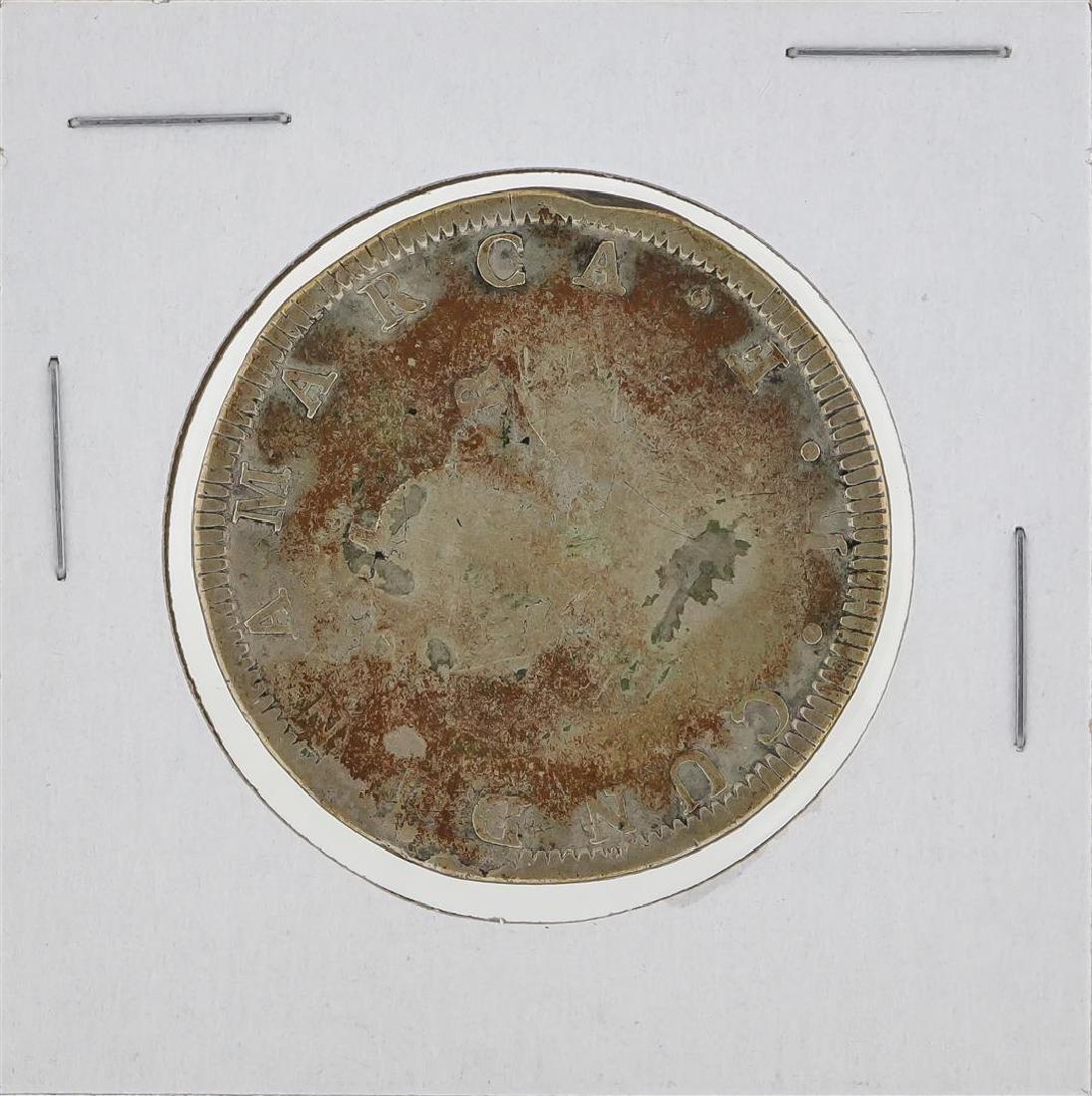 1820 Colombia Cundiamarca 8 Reales Coin: One 1820 Colombia Cundiamarca 8 Reales Coin.