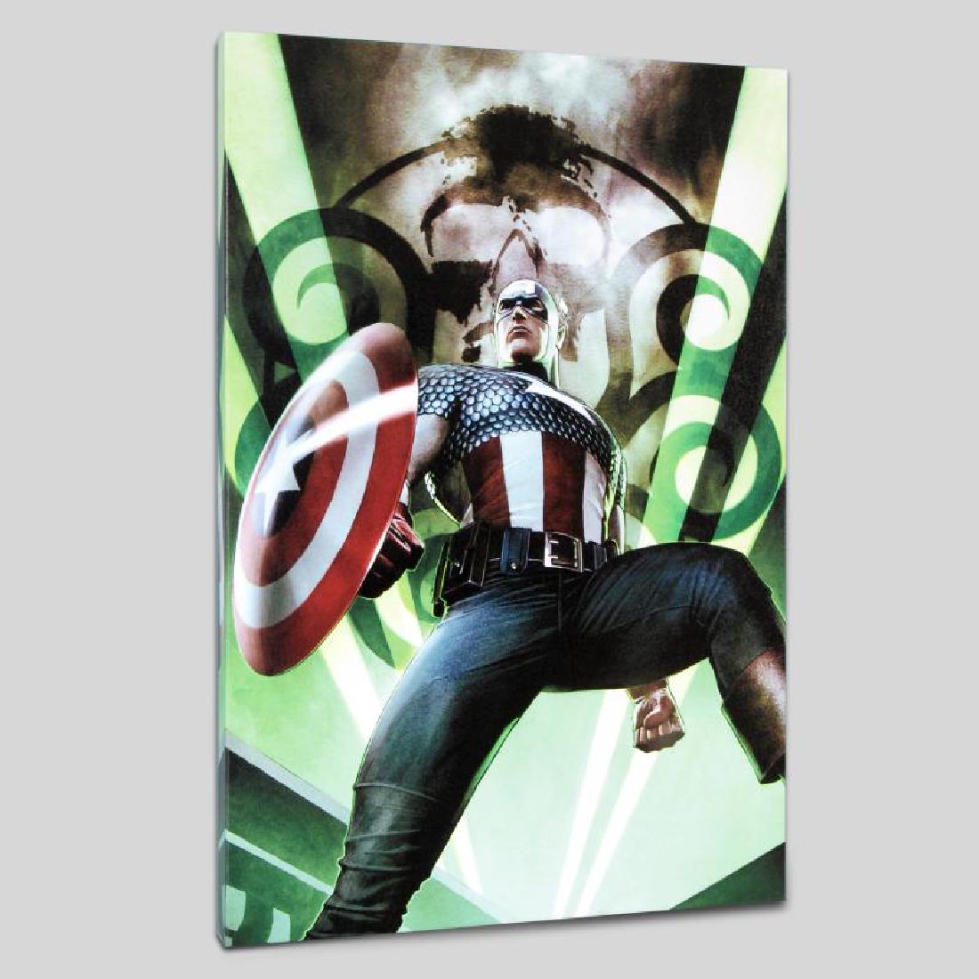 Captain America: Hail Hydra #1 by Marvel Comics: A piece of comic book history, this limited edition, from original art by Adi Granov, depicts a heroic Captain America. While working for Marvel, Adi Granov has drawn covers for Spider-Man, X-Men, and