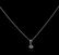 14KT White Gold 0.10 ctw Diamond Solitaire Pendant With