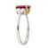 1.76 ctw Ruby and Diamond Ring - 18KT White and Yellow - 2