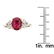 1.76 ctw Ruby and Diamond Ring - 18KT White and Yellow - 4