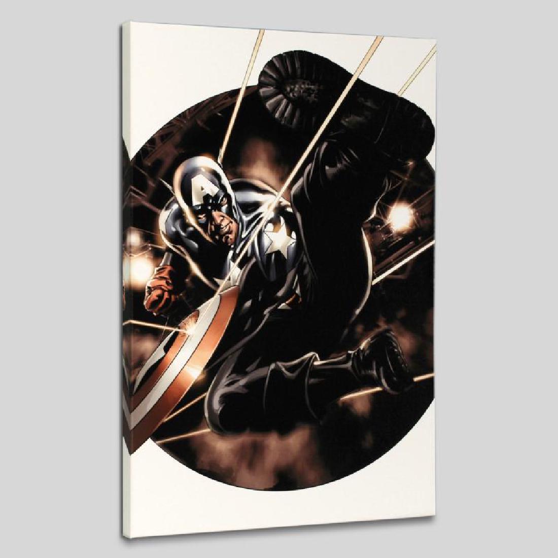Captain America #41 by Marvel Comics: A piece of comic book history, this limited edition, from original art by Steve Epting, depicts an action packed scenes starring Captain America. Steve Epting began working with Marvel Comics in the e