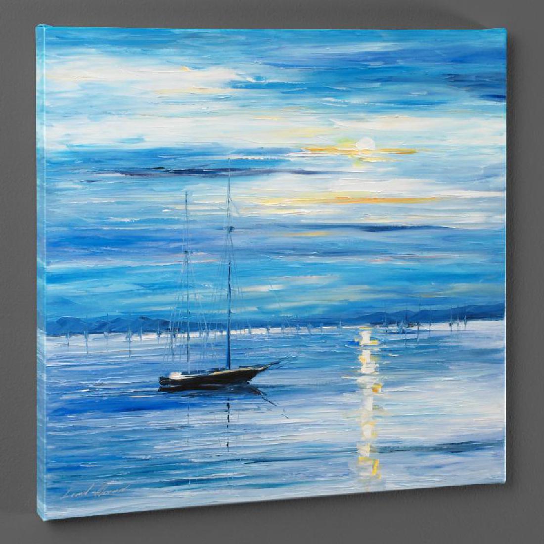 Far from Shore by Afremov, Leonid: Leonid Afremov's masterful use of color and texture make his paintings unique collectibles that are sure to brighten any wall. "Far from Shore" is a limited edition giclee on stretched canvas, numbere