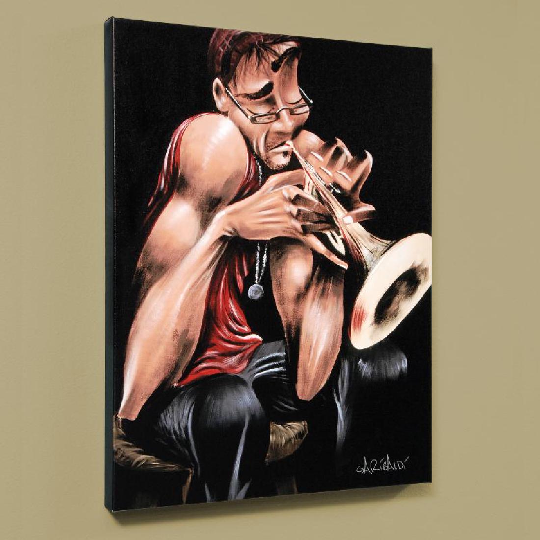 Movin' Fingers by Garibaldi, David: Combining his passions for music and art, David Garibaldi creates visual poetry. "Movin' Fingers" is a limited edition giclee on stretched canvas, AP numbered and bearing the artist's authorized signa