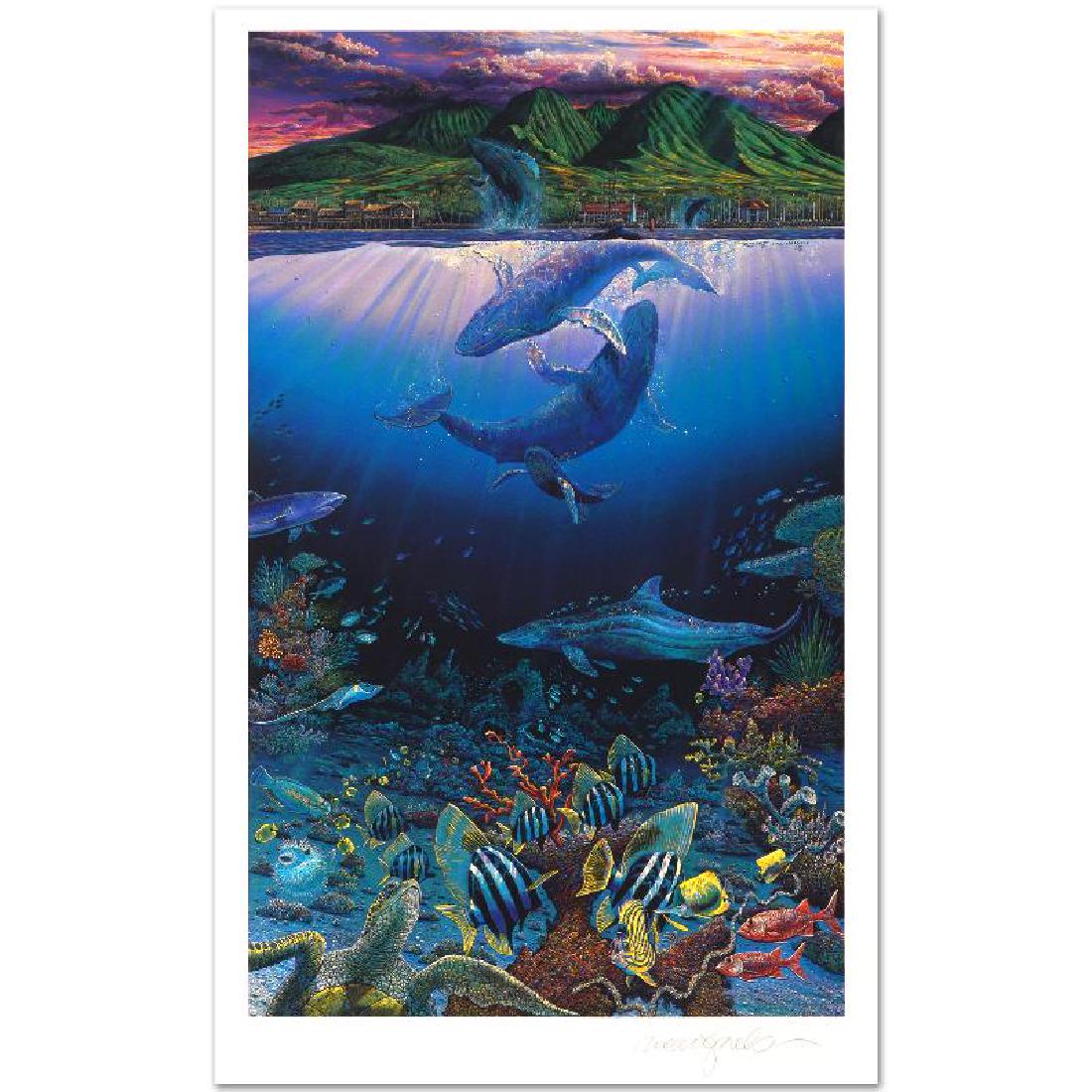 Cradle of Life by Nelson, Robert Lyn: Captivating audiences worldwide, Nelson dazzles all with his incredible use of color and depth. "Cradle of Life" is a limited edition mixed media on paper, numbered and hand signed by the artist! Incl
