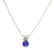1.03 ctw Diamond And Blue Sapphire Pendant With Chain -