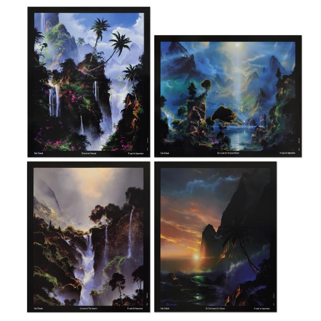 Set of 4 Dale Terbush by Terbush, Dale: This set includes the pieces "Twice Told Treasures," "When You See a Sign from Heaven," "Cast in the Spell of Heaven," and "The Color of the Radiant Heart," by Dale Terbush! Measures approx. 8" x 10"