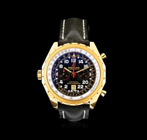breitling chrono matic 18kt