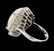 6.00 ctw Opal and Diamond Ring - 14KT White Gold - 3