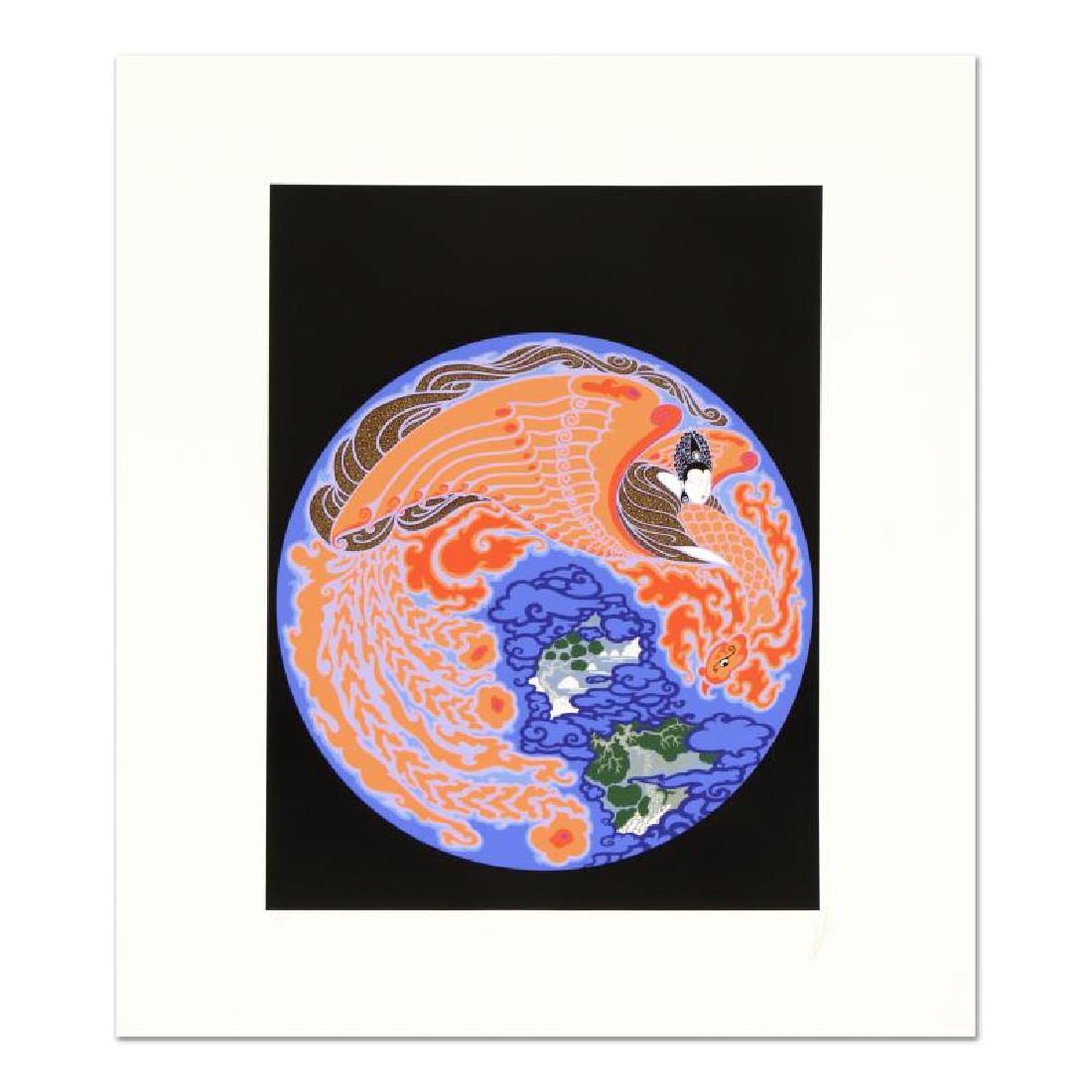 Dream Voyage by Erte (1892-1990): "Dream Voyage" is a limited edition serigraph on paper by Erte (1892-1990), numbered and hand signed by the artist. Includes Certificate of Authenticity. Measures approx. 21.5" x 24.5" (border), 13.5"
