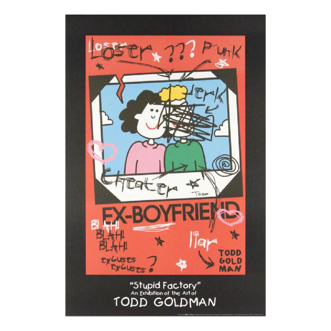 Ex-Boyfriend by Goldman, Todd: ADD THE IRREVERENT ARTWORK OF WORLD-RENOWNED ARTIST TODD GOLDMAN TO YOUR COLLECTION! Pop artist Todd Goldman is known all across the globe for his whip-smart and wickedly funny puns and pictures! "Ex-